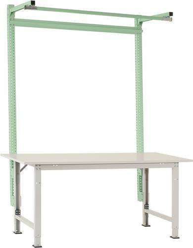 Manuflex AS1623.6011 Aufbauportal mit Ausleger für PACKPOOL Spezial in Resedagrün RAL 6011, Breite: 200 cm, Höhe: 210 cm, Tiefe: 200 cm - Bild 1