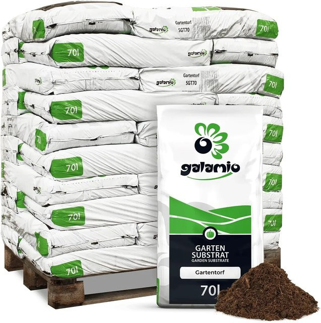 Galamio Hochmoortorf für den Garten, 30 Säcke à 70 l mit Gesamtvolumen von 2100 l - Bild 1