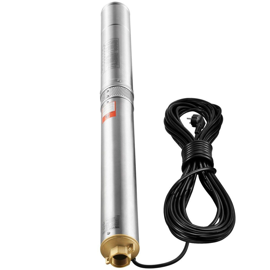 Buying Solutions MB Tiefbrunnen-Tauchpumpe aus Edelstahl in Silber mit 1100W und 7,1 m³/h Förderleistung - Bild 3