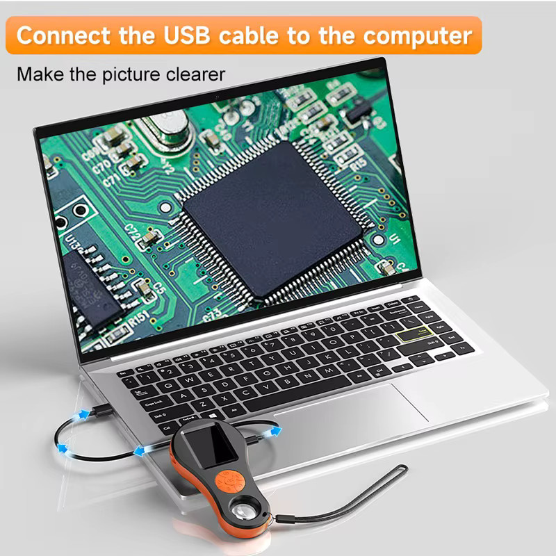 Digitale Lupe VISHRT mit 2MP Video, 2,0 Zoll Bildschirm, 8 LEDs und 32GB TF Karte für Windows und Mac - Bild 4