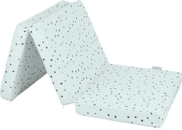 Kikkaboo Babybett-Faltmatratze Bear with me in Grün mit 100% Baumwollbezug, B/T/H: 120 x 60 x 5 cm - Bild 1