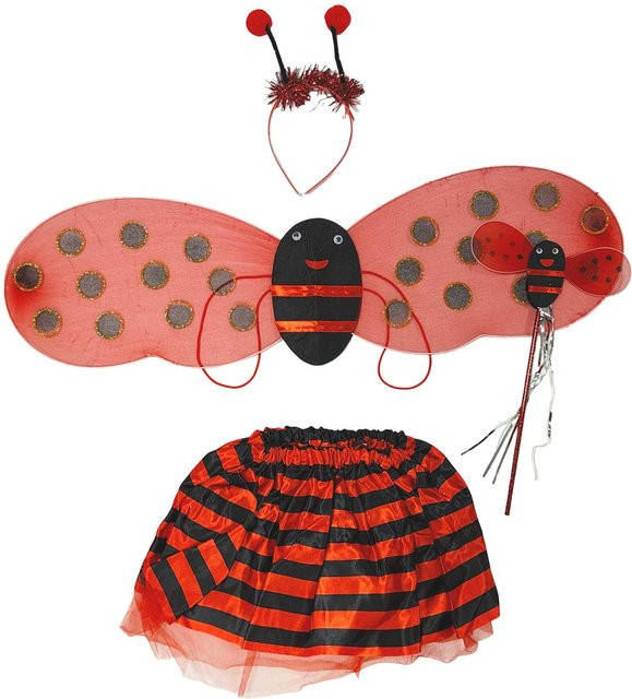 Bienenkostüm-Set, 4-teiliges Set, Gelb Rot, Unisex - Bild 1