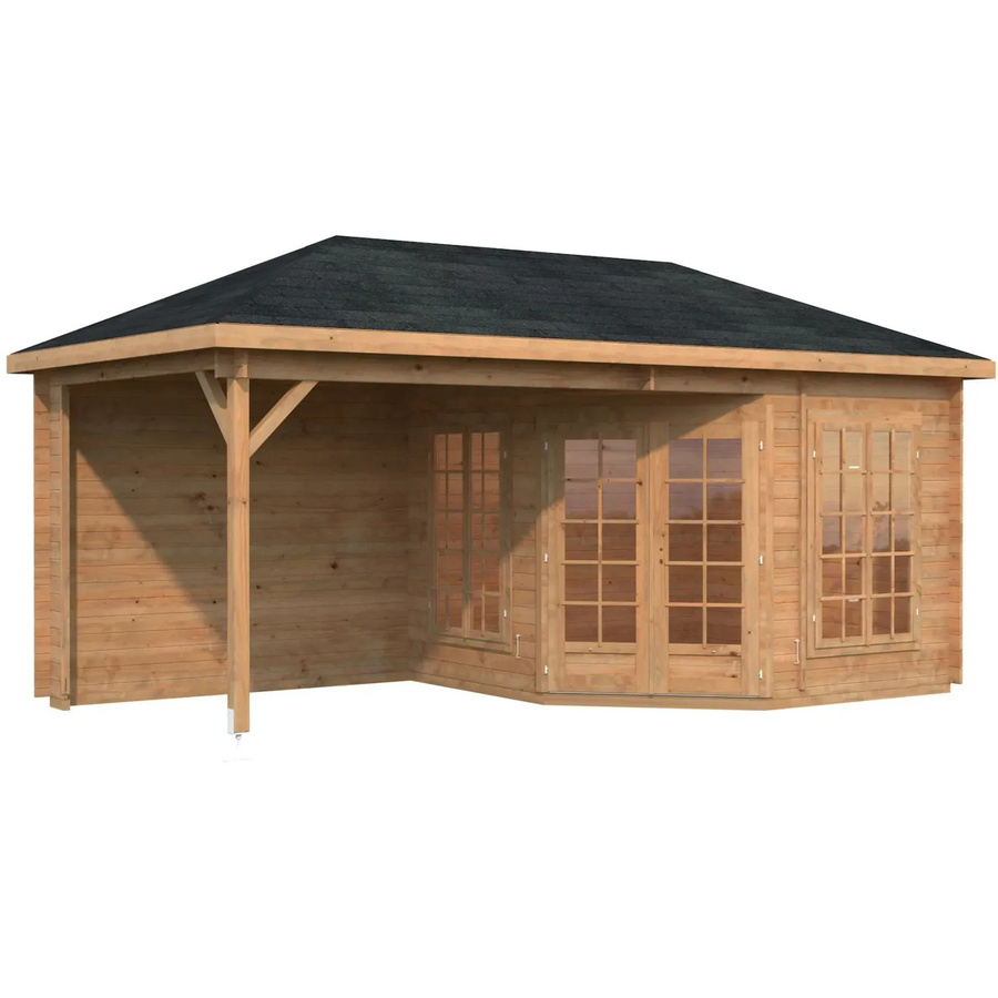 Palmako Holz-Pavillon Melanie in Braun inklusive Fußboden B/T/H: 557 x 557 x 307 cm - Bild 2