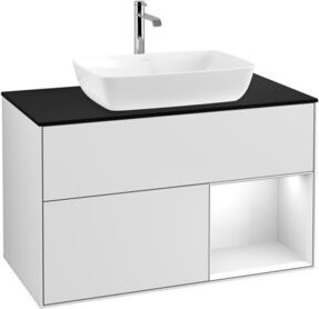 V&B Waschtischunterschrank Finion 100 in Weiß lackiert, B/T/H: 100 x 50,1 x 50,1 cm - Bild 1