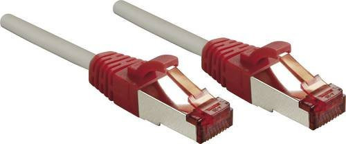 Lindy RJ45 Patchkabel CAT 6 S/FTP Ethernet LAN Grau, Länge: 2,0 m - Bild 1