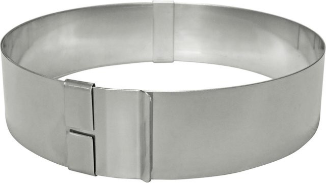 Verstellbarer Tortenring von Schneider aus Edelstahl, Silber, Höhe: 6 cm, Durchmesser: 18-30 cm - Bild 1