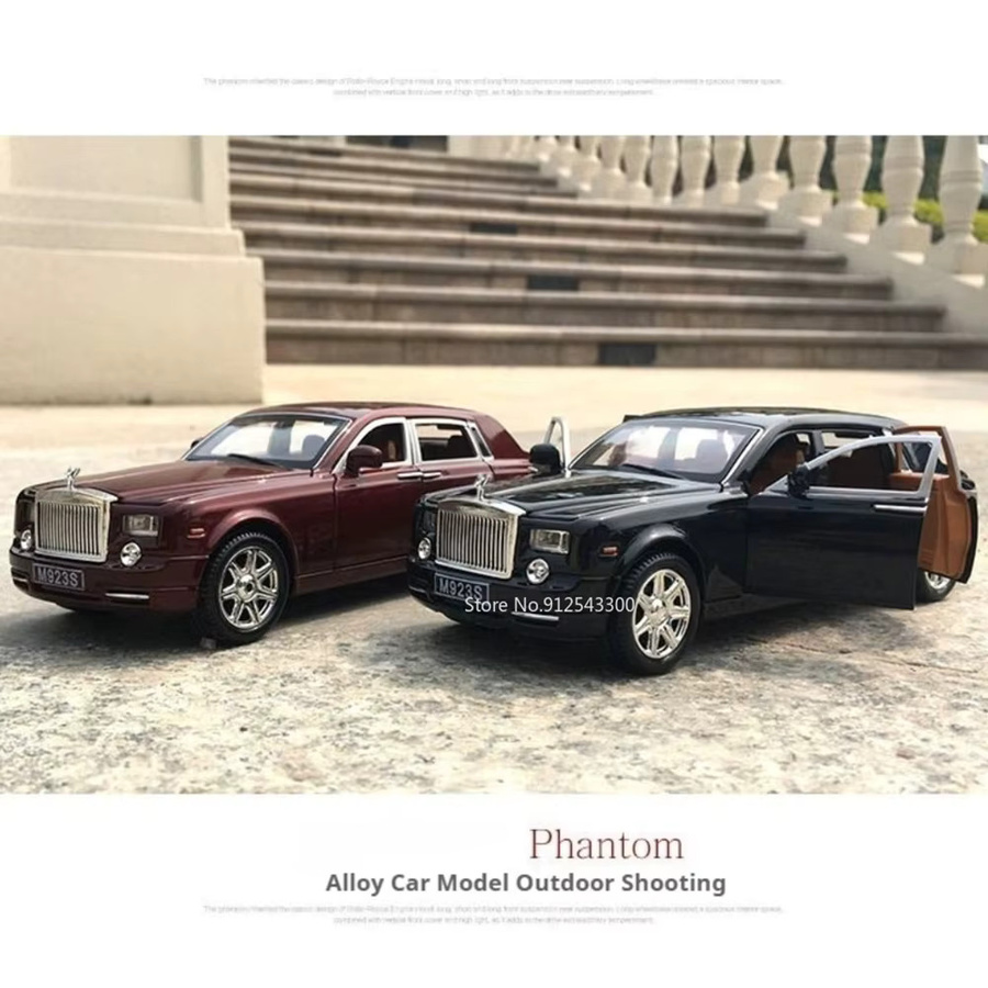 RMZ city Phantom Spectre Automodell, 1:24 Maßstab, mit Licht und Sound, mit öffnenden Türen, Rückziehfunktion, Gummireifen - Bild 6