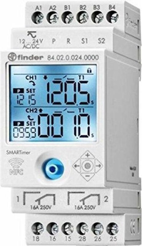 Finder Zeitrelais 84.02.0.024.0000 24 V/DC mit 2 Wechsler in Weiß - Bild 2