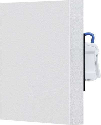 EVN LQ41840WF LED-Wandeinbauleuchte in Weiß mit Edelstahl-Elementen und IP44 Schutz für Treppen und Möbel - Bild 1