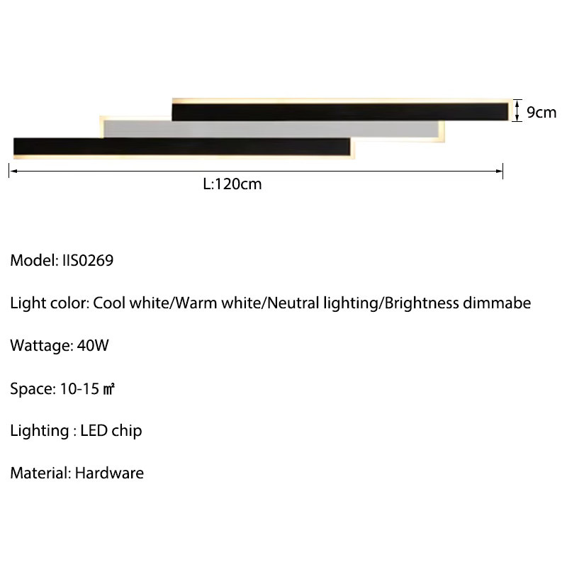 IISINUO LED Außenwandleuchte Modern Linear Up-Down Garten Wandlampe Schwarz oder Weiß - Bild 5