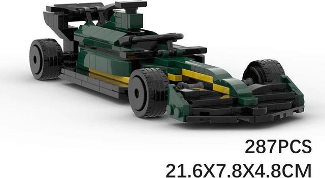 Binchi Keji Travel Aston Martin F1 AMR23 Modellbau-Baustein, Schwarz, ab 3 Jahren - Bild 1