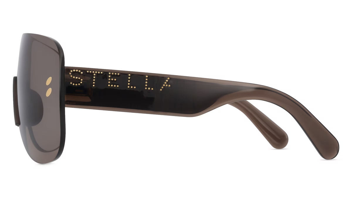 Stella McCartney SC40055I Sonnenbrille Damen, Vollrand, Oval, Acetat, braun - Bild 2