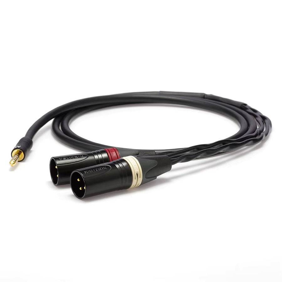 Mogami 2534 HiFi Balance Audiokabel mit 4,4 mm auf 2 XLR-Stecker und Neutrik Gold Plug in Schwarz - Bild 3