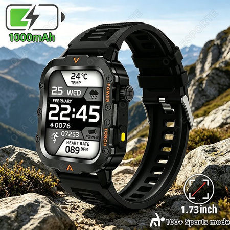 Ola Esporte Smartwatch, Herren, Schwarz, Silikon, 5 ATM
