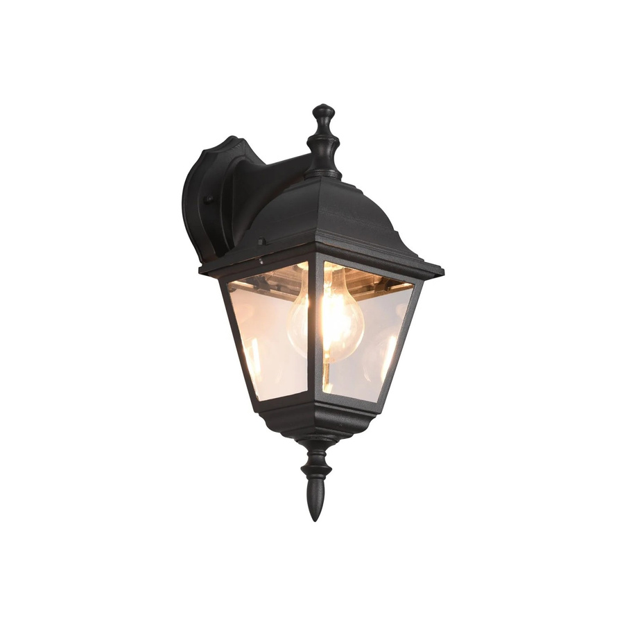 Trio LED-Laternen Livenza Schwarz Matt aus Metall und Glas für den Garten, H x B x T: 34 x 14 x 19 cm - Bild 2