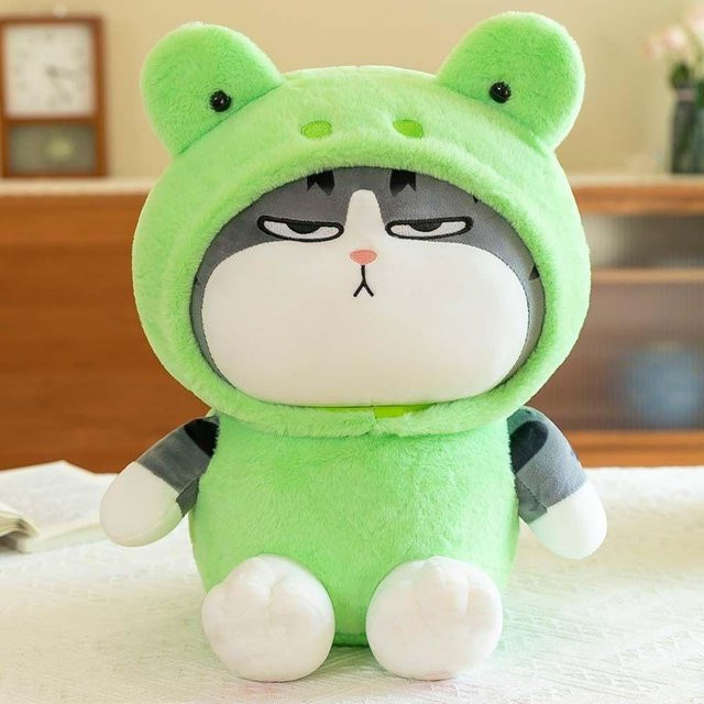 Kidsly Frosch Plüschkissen, Plüschtier, grün, 23cm - Bild 1