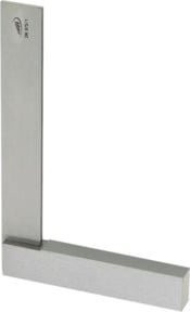 Helios Anschlagwinkel mit starkem und schwachem Schenkel DIN 875/2 aus Stahl, Farbe Silber, Schenkellänge: 150 x 100 mm - Bild 1
