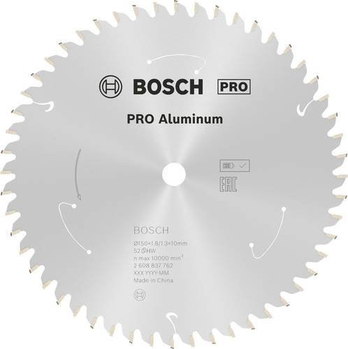 Bosch Kreissägeblatt Standard für Aluminium für Akkusägen, Durchmesser: 150 mm, Bohrung: 10 mm, 52 Zähne - Bild 1
