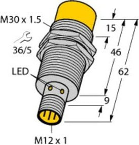 Turck Induktiver Sensor NI20-M30-AP6X-H1141 in Gelb - Bild 1