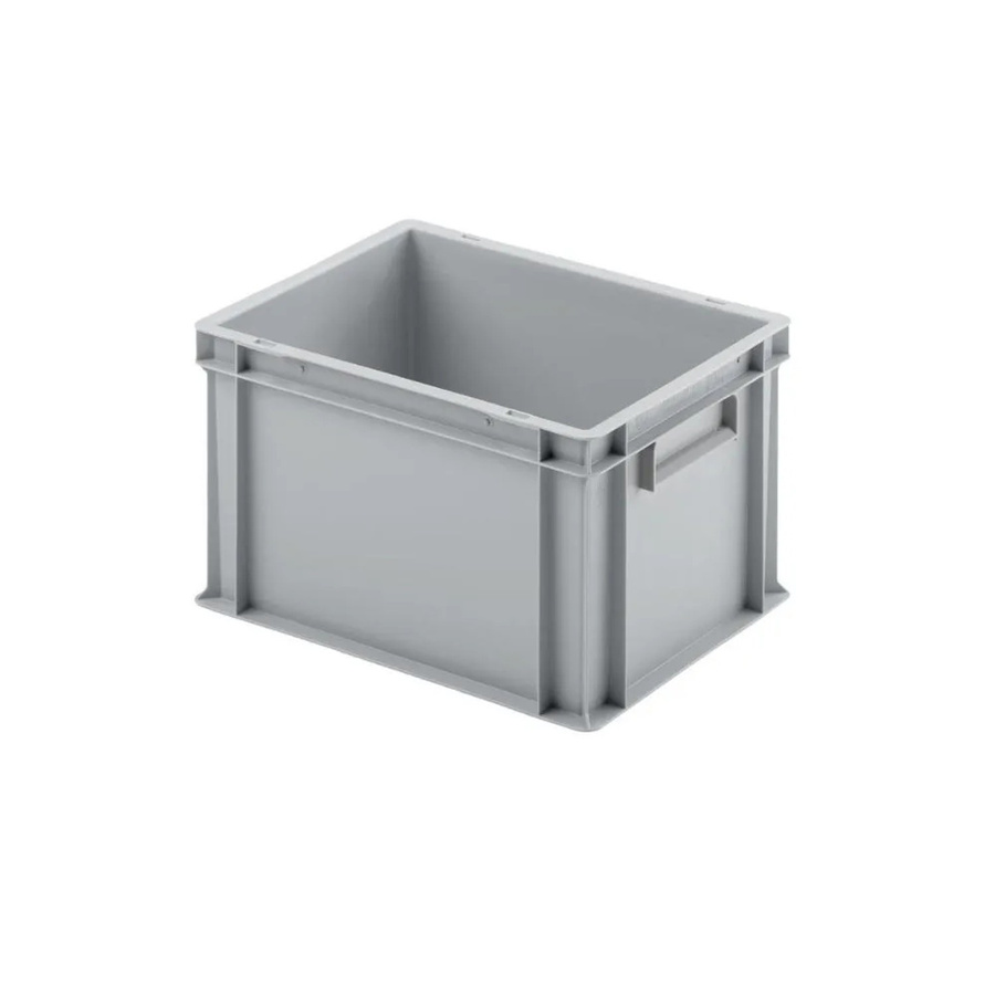 PROREGAL Eurobehälter mit geschlossenem Griff, Grau, H x B x T: 23,5 x 30 x 40 cm - Bild 2