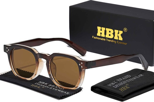 HBK Sonnenbrille Retro, Vollrand, Unisex, Kunststoff - Bild 1