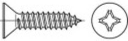 TOOLCRAFT Senkblechschrauben Phillips DIN 7982 aus Stahl, galvanisch verzinkt, Farbe: Silber, Durchmesser: 4,2 mm, Länge: 9,5 mm, 1000 Stück - Bild 1