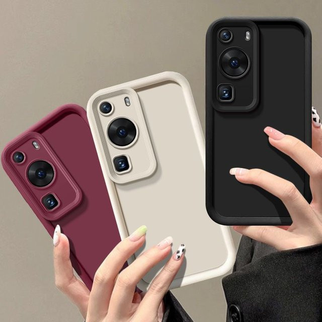 Luxus Matte Soft Cover für Huawei P60 und Huawei P60 Pro in Rot - Bild 1