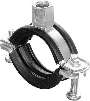 Fischer FRS-L Universal Rohrschelle 25-30 aus verzinktem Stahl, Silber, 25 Stück - Bild 2