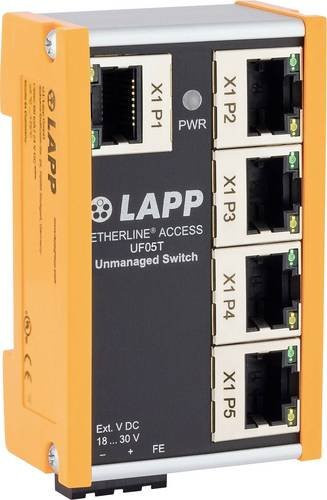 LAPP ETHERLINE ACCESS UF05T Industrial Ethernet Switch, Orange - Bild 1