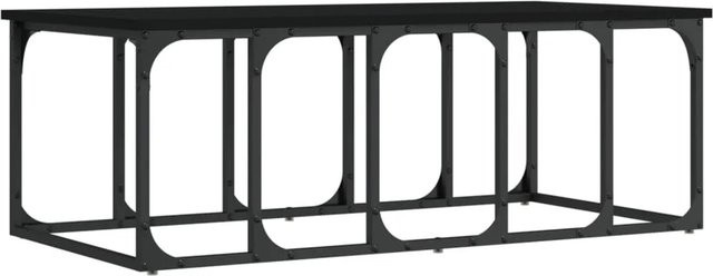 vidaXL Couchtisch modern in Schwarz aus Holzwerkstoff und Metall, B/T/H: 100 x 50 x 35,5 cm - Bild 1
