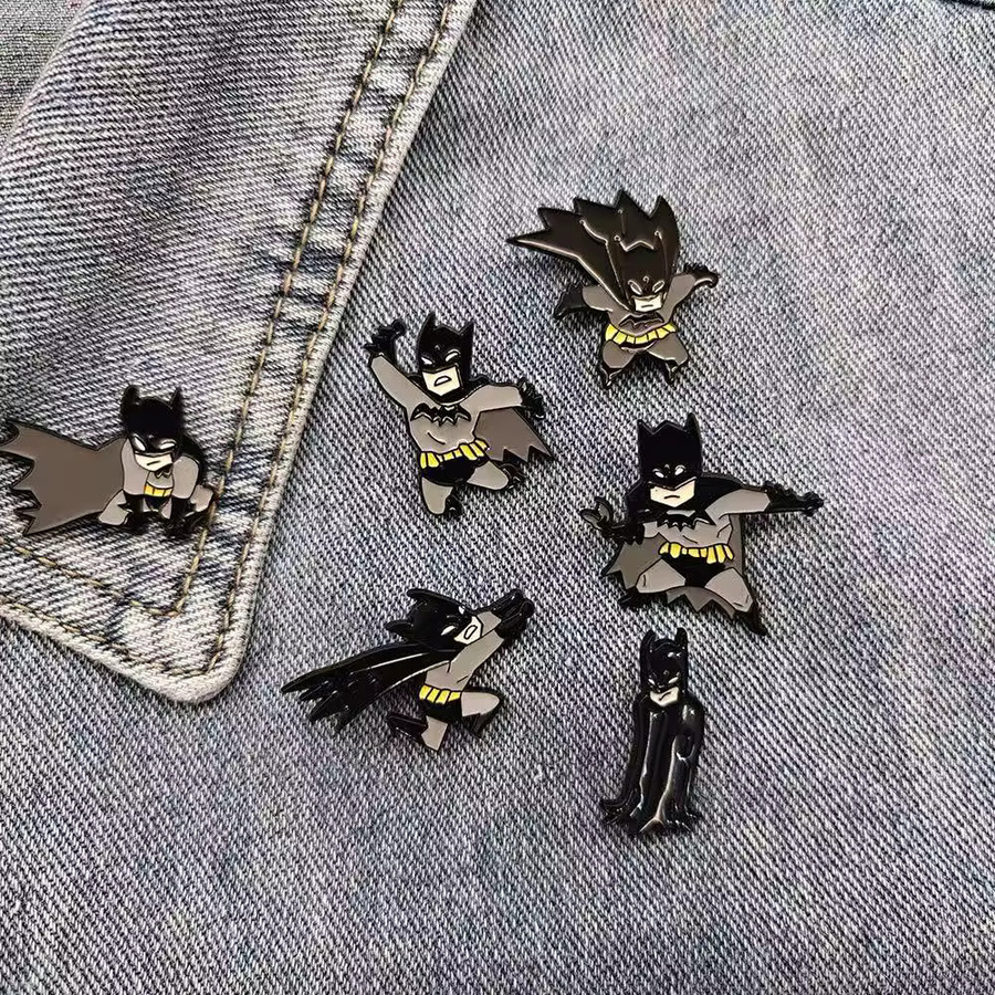 Warner Bros. Batman, Brosche, Metall, 6-teiliges Set - Bild 2