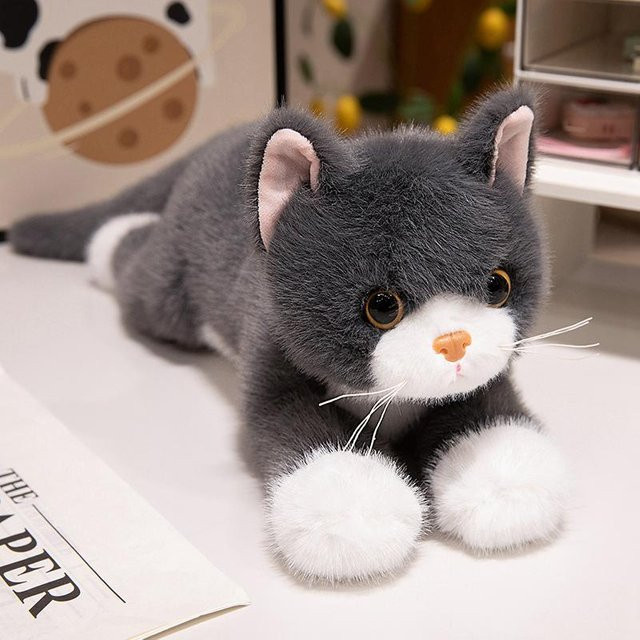 Süßer Mu Cheng Katze Plüschtier, Realistische Tiere, 45cm, ab 14 Jahre - Bild 1