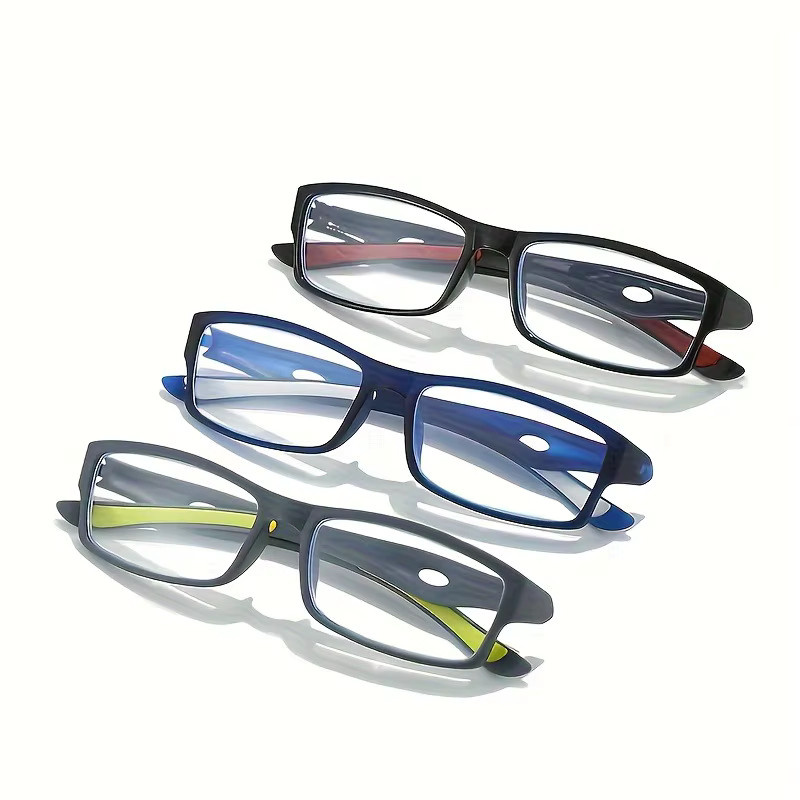 Sport-Lesebrille, Unisex, Vollrand, rechteckig, Kunststoff, +1,0 bis +4,0 Dioptrien - Bild 2
