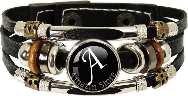 MSCHENGDORIS Armband, Leder, Schwarz, Unisex - Bild 1