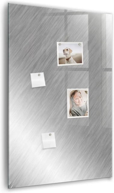 Tulup Glas Magnettafel Metallblitz Grau B: 60 cm, H: 90 cm - Bild 1