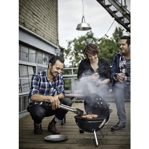 Weber Smokey Joe Premium Holzkohlegrill in Schwarz mit verchromtem Grillrost - Bild 2