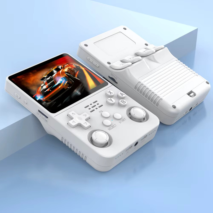 BOYHOM R36S Handheld Gamecontroller mit 3,5 Zoll HD-Bildschirm und wiederaufladbarem Akku in Orange oder Weiß - Bild 4