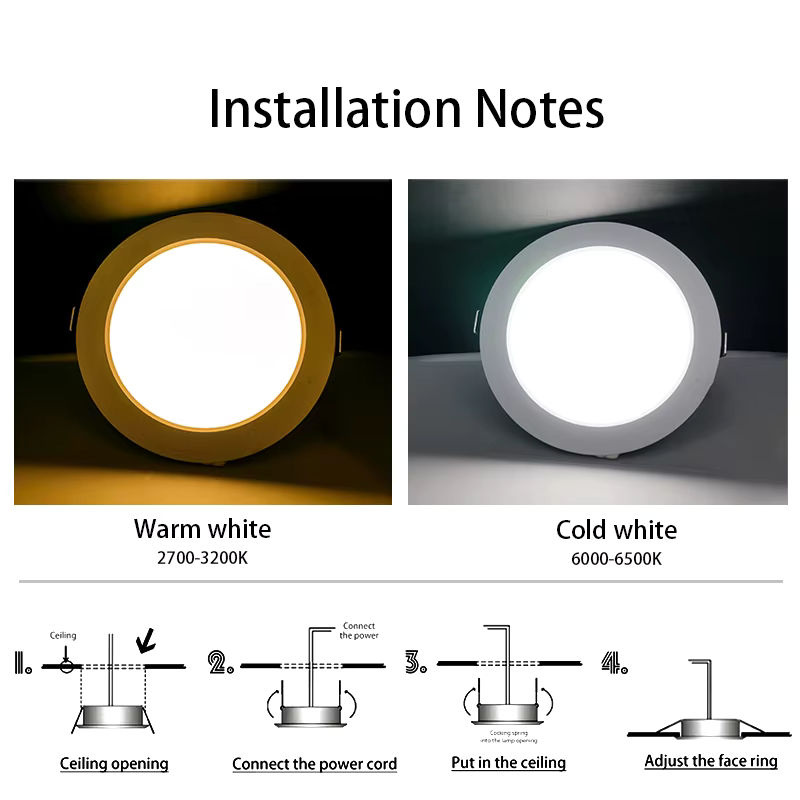LATTUSO LED Downlight Rund Weiß für Innenbereich - Bild 3