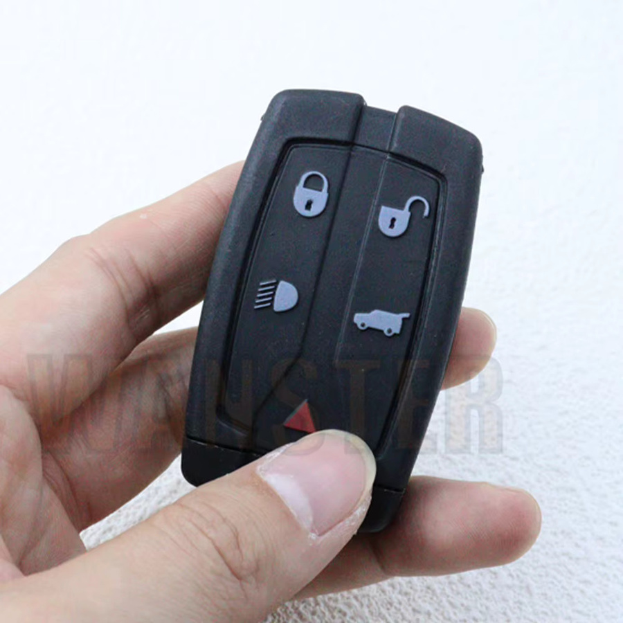 Original Auto Smart Key Ersatz-Fernbedienung Schlüsselgehäuse Fob Case für Land Rover Freelander 2 und 3, Farbe: Schwarz, 5 Tasten - Bild 2