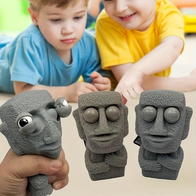 Fashnics Menschliches Gesicht Emotion Bälle Fidget Spielzeug, Stressabbau Quetschball - Bild 1