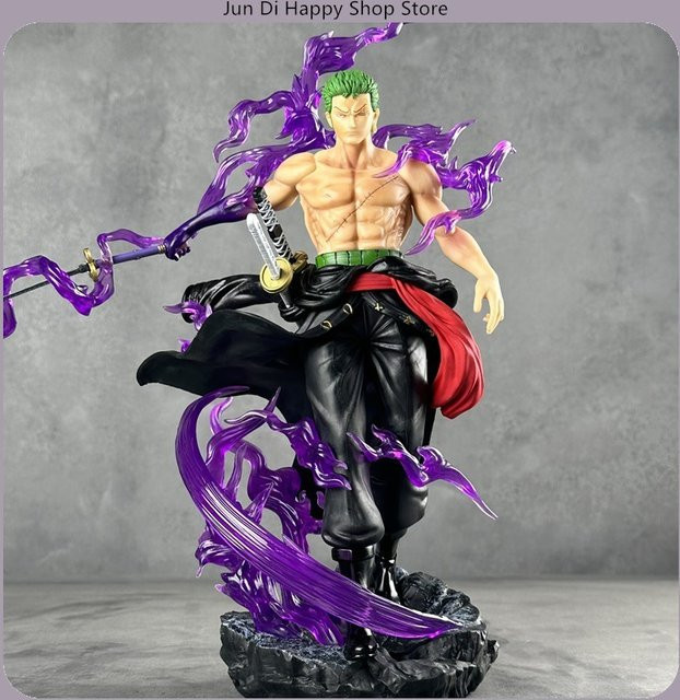 Bandai One Piece Roronoa Zoro Enma Schwert Wielding, Anime Figur Statue, 33 cm - Bild 1