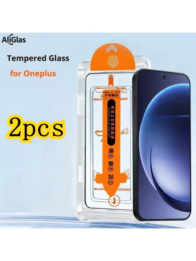 2 Stück Displayschutz aus gehärtetem Glas für OnePlus 11, 11R, 12R, 13R, 13T, 11 ACE, 6T in transparent, bruchsicher und vollflächig abdeckend - Bild 5