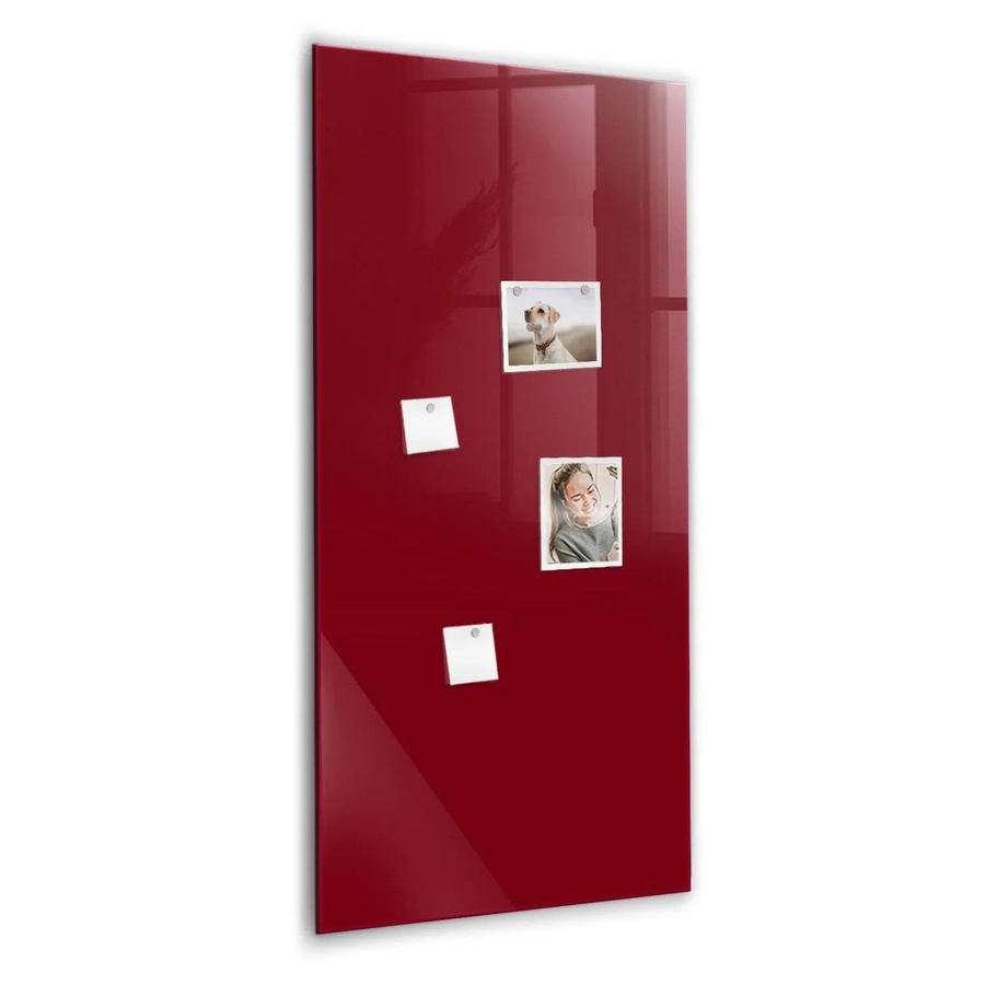 Tulup Glas Magnettafel in Burgunderrot, B/H: 120 x 60 cm - Bild 2