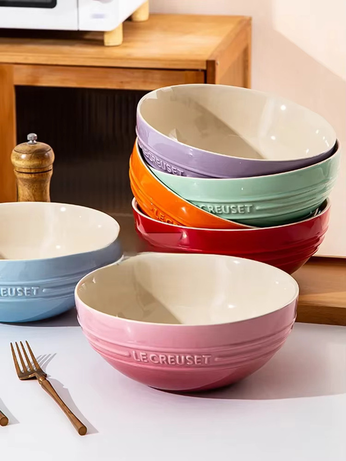 Le Creuset Keramikschüssel Cool Color, rund, Mehrfarbig, Durchmesser: 21,59 cm - Bild 4