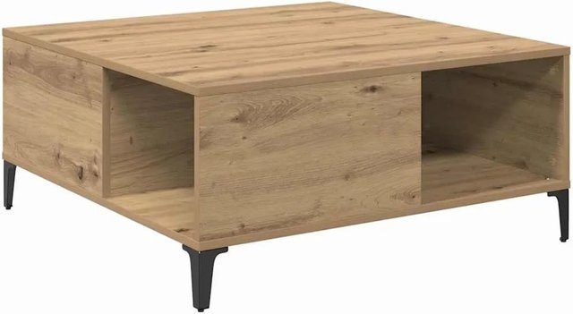 vidaXL Couchtisch Artisan-Eiche in Braun, B/T/H: 80 x 80 x 36,5 cm, Holzwerkstoff im industriellen Look - Bild 1