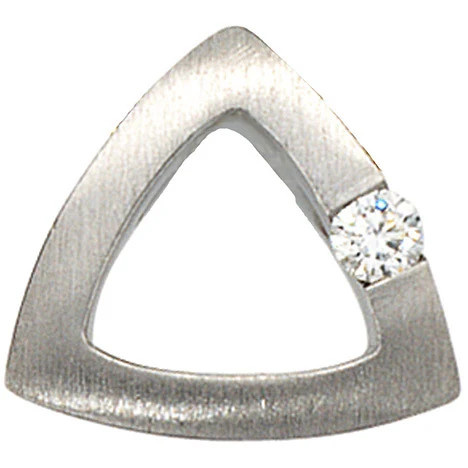 Colfem Anhänger 950 Platin, mattiert, Diamant Brillant, 0.08ct - Bild 1
