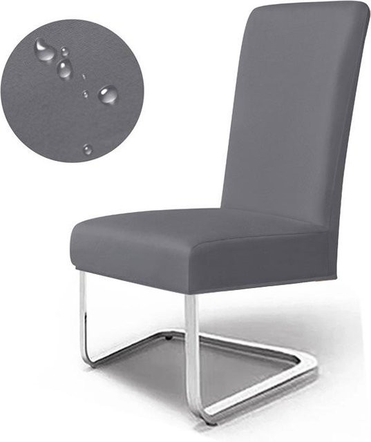 Wasserabweisender Stuhlbezug von Yiran Furniture für Esszimmerstühle in Dunkelgrau, B/H/T: 21 x 19 x 1 cm - Bild 1