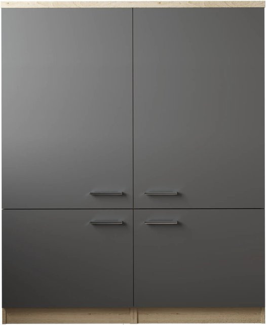 Respekta Küchenmöbel-Set Merle Modern in Grau mit Soft-Close-Türen, B/H/T: 120 x 145 x 60 cm - Bild 1