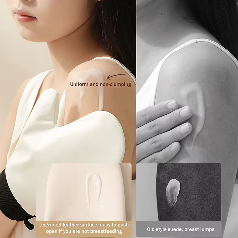 SADOER Körperlotion-Mousse-Handschuh mit Daumen, 2-seitig - Bild 2