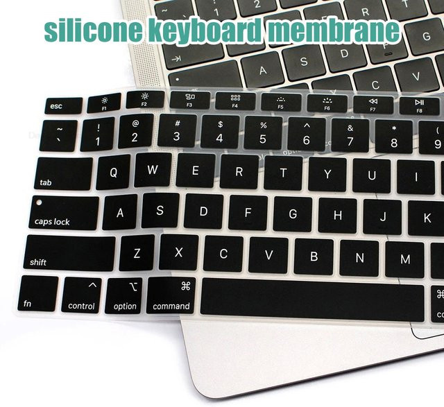 AKABEILA Silikon Tastaturabdeckung kompatibel mit MacBook Air 13.6 M4 und MacBook Pro 13 14 15 16 M3 M2 - Bild 1